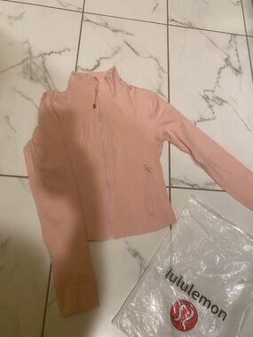 lululemon athletica Blush Pink Full-Zip Bomber Jacket